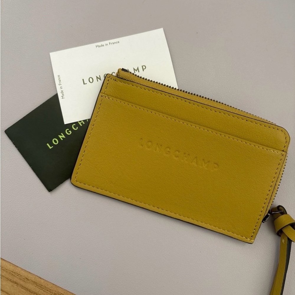 Longchamp The Foulonné Zip Around Wallet - Dark Mustard